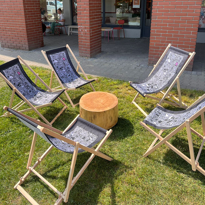 personalizowane leżaki reklamowe z własnym z logo