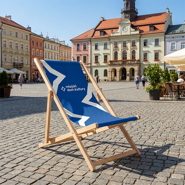 personalizowane leżaki reklamowe z własnym z logo